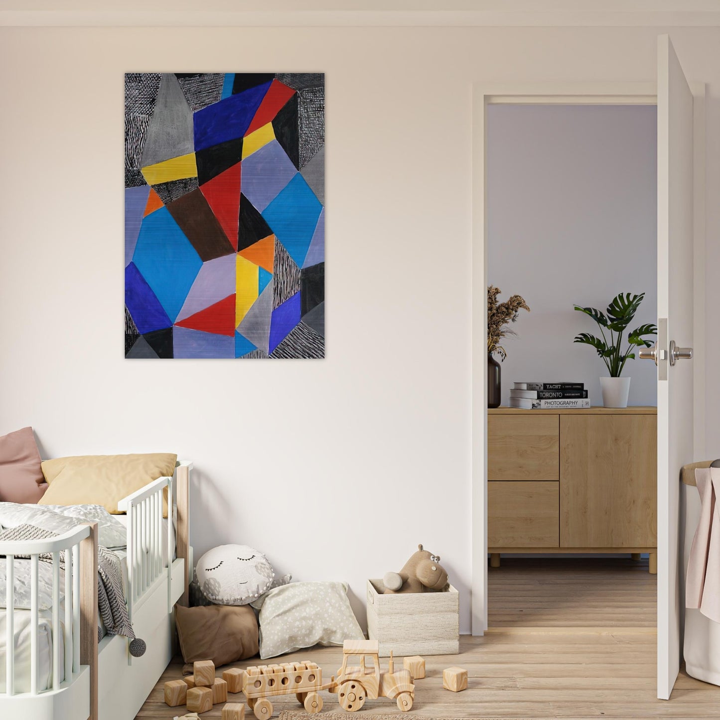 Farbformen und Struktuten - 1953 - Johannes Itten Brushed Aluminum Print - 70x100 cm / 28x40 inches | Johannes Itten Aluminum Print | Johannes Itten Prints