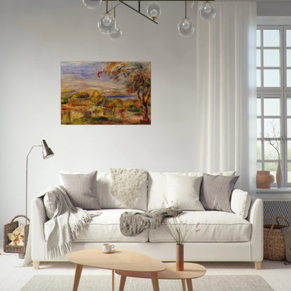 Landscape by the Sea - Pierre-Auguste Renoir Brushed Aluminum Print - 70x100 cm / 28x40 inches | Pierre-Auguste Renoir Aluminum Print | Pierre-Auguste Renoir Prints