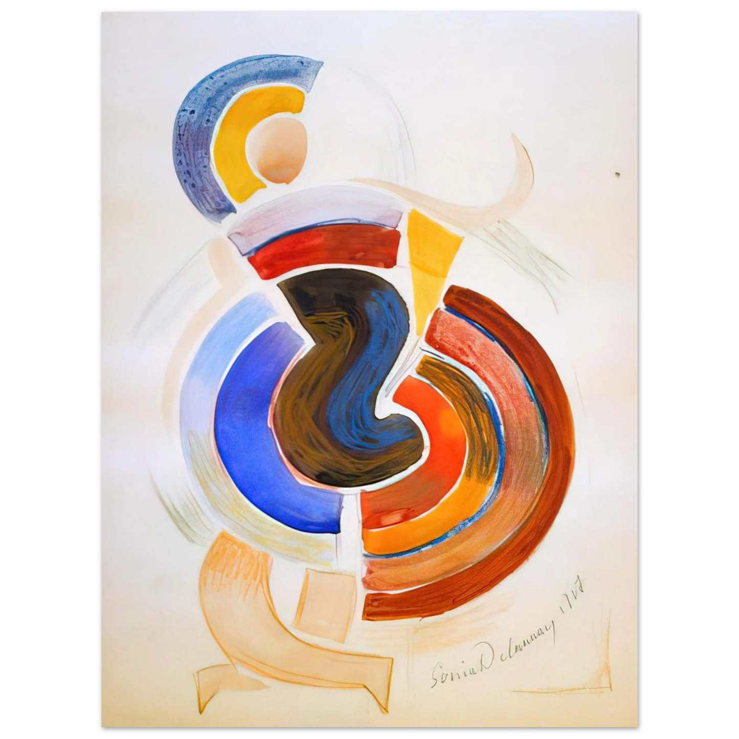 Sonia Delaunay - UTITLED  75x100 cm / 30x40inches Fine Art Poster