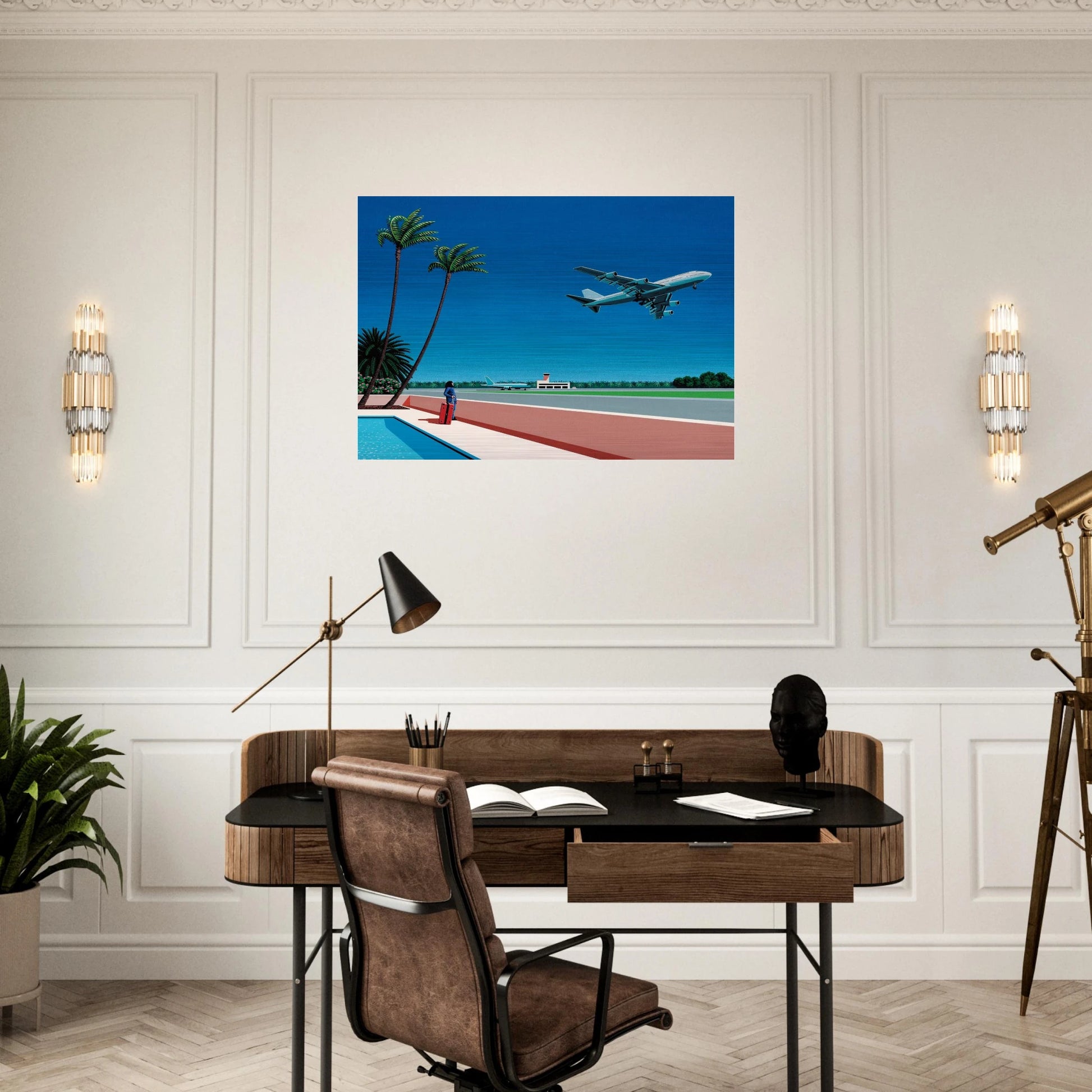 Finest B-R-E-E-Z-E Takeoff - Hiroshi Nagai Brushed Aluminum Print - 70x100 cm / 28x40 inches | Hiroshi Nagai Aluminum Print | Hiroshi Nagai Prints
