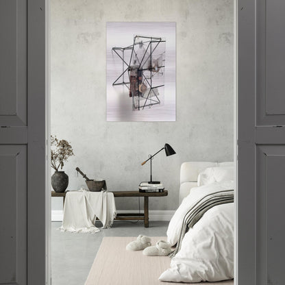 DRY CELL 1963 - Robert Rauschenberg Brushed Aluminum Print - 70x100 cm / 28x40 inches | Robert Rauschenberg Aluminum Print | Robert Rauschenberg Prints