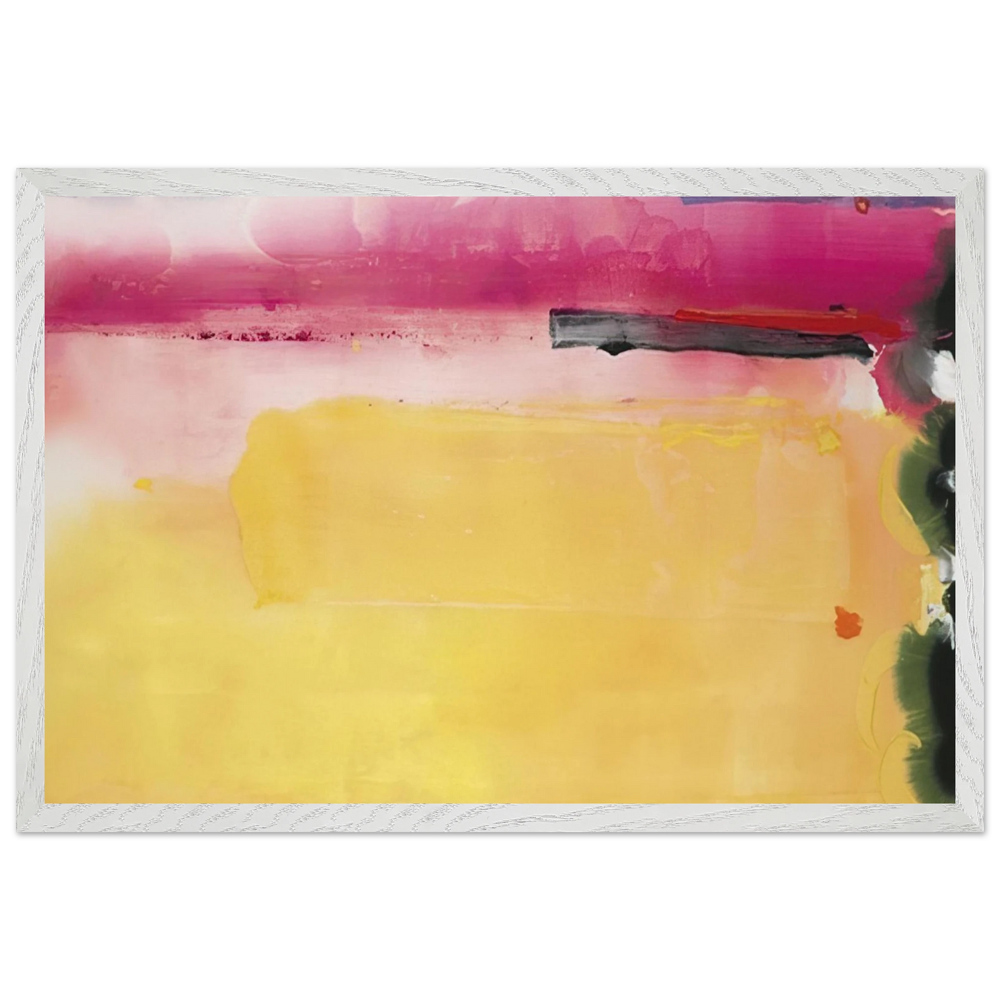 Helen Frankenthaler - Black-Eyed Susan - 1988 Wall art - 45x60 cm / 18x24 inches - Premium Wooden Framed Poster With Fine Art Paper-canvas - Wood frame