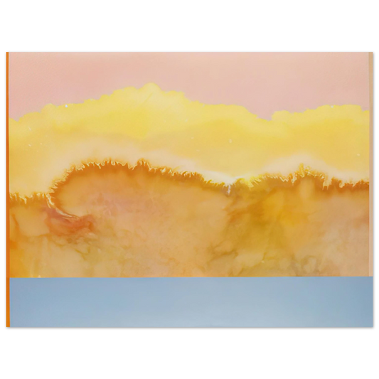 Ronnie Landfield - Turquoise Prairie - 1979  75x100 cm / 30x40inches Fine Art Poster