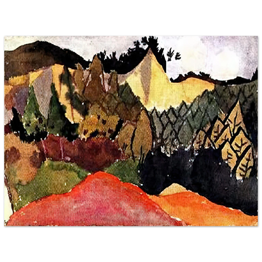 Paul Klee - IN THE QUARRY  75x100 cm / 30x40inches Fine Art Poster