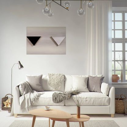Mirror Object - 1973 - Blinky Palermo Brushed Aluminum Print - 70x100 cm / 28x40 inches | Blinky Palermo Aluminum Print | Blinky Palermo Prints
