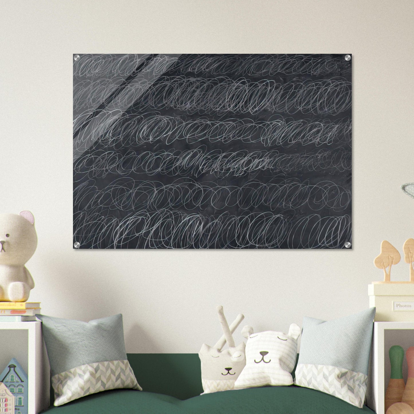 Cold Stream - Cy Twombly Acrylic Print - 70x100 cm / 28x40″ inches