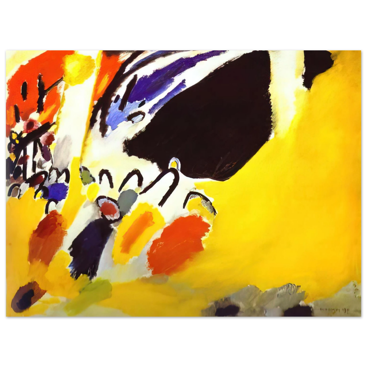 Wassily Kandinsky - IMPRESSION III CONCERT 1911  75x100 cm / 30x40inches Fine Art Poster
