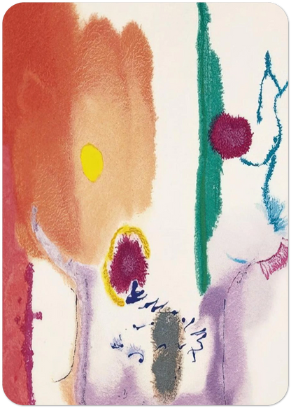 Beginnings - 2002 By Helen Frankenthaler Pack of 10 Post Cards | Helen Frankenthaler Post Cards | A6 (10.5 x 14.8 cm) - 4.1 x 5.8 inches