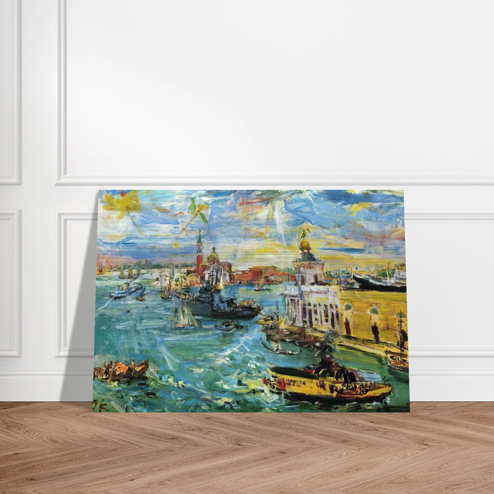 VENICE DOGANA 1948 - OSKAR KOKOSCHKA Brushed Aluminum Print - 70x100 cm / 28x40 inches | OSKAR KOKOSCHKA Aluminum Print | OSKAR KOKOSCHKA Prints