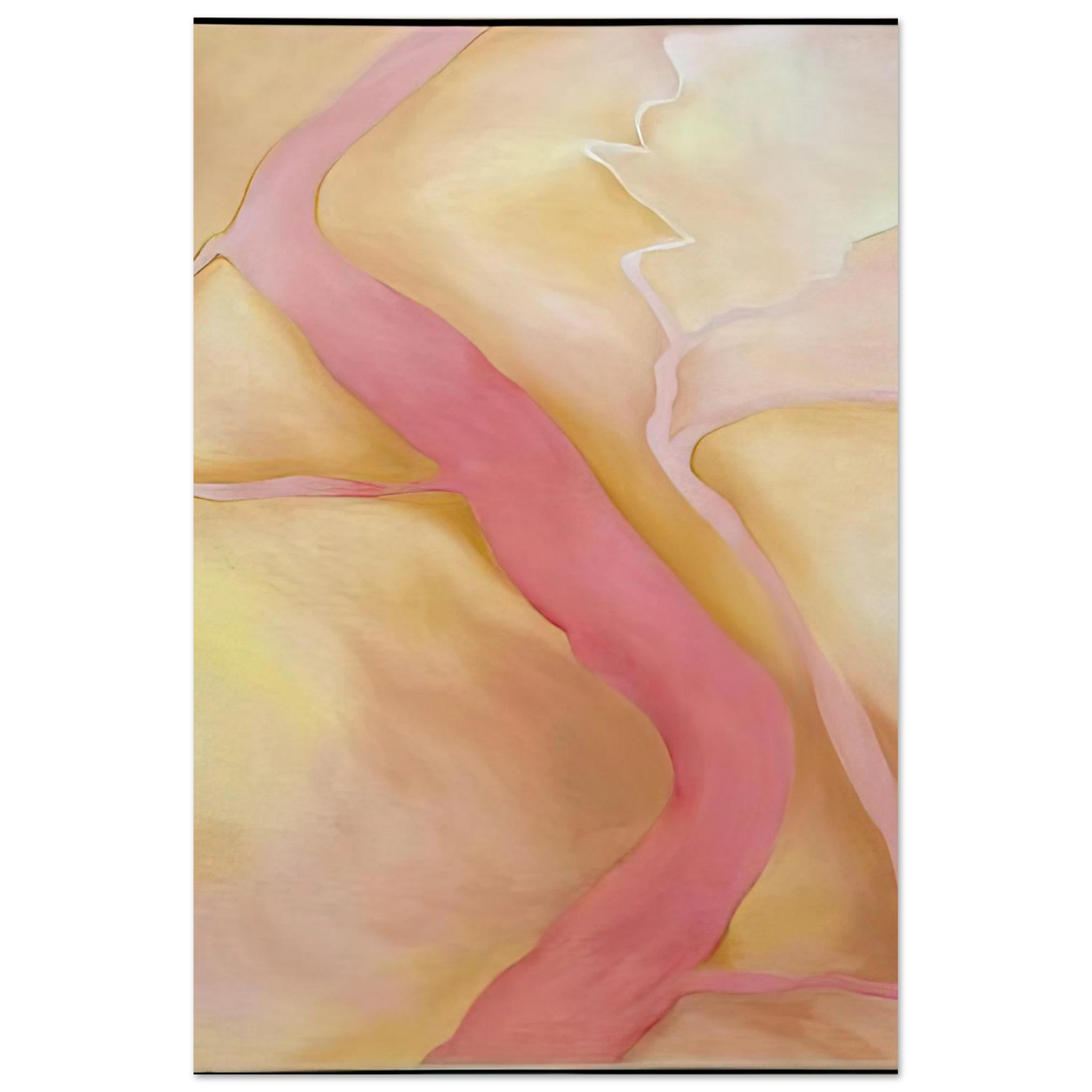 Georgia O'Keeffe - It Was Yellow and Pink II Fine Art Poster