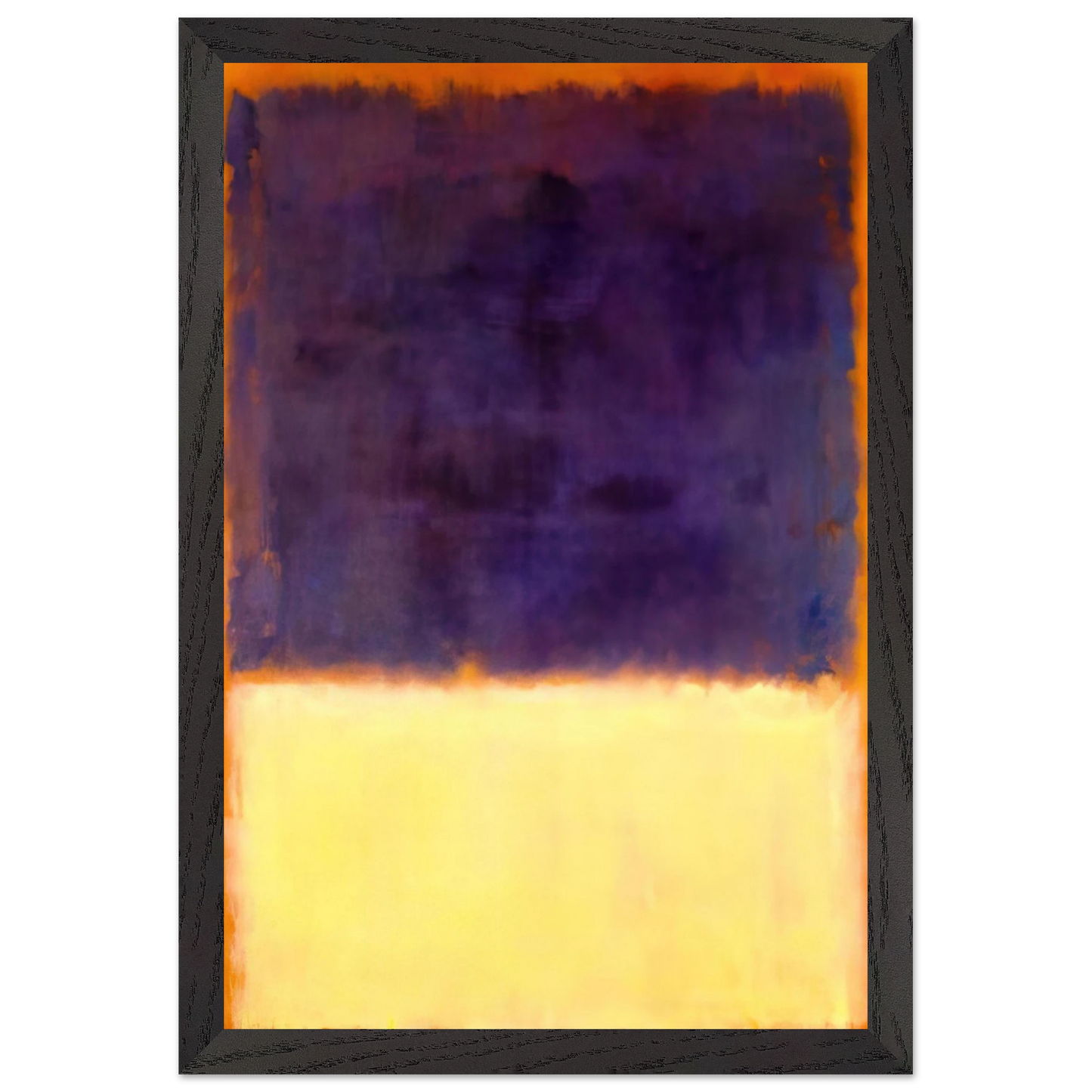 Mark Rothko - Red, Orange, Tan and Purple - 1954 Wall Art - 21x29.7 cm / 8x12" - Premium Wooden Framed Poster With Fine Art Paper - Wood frame