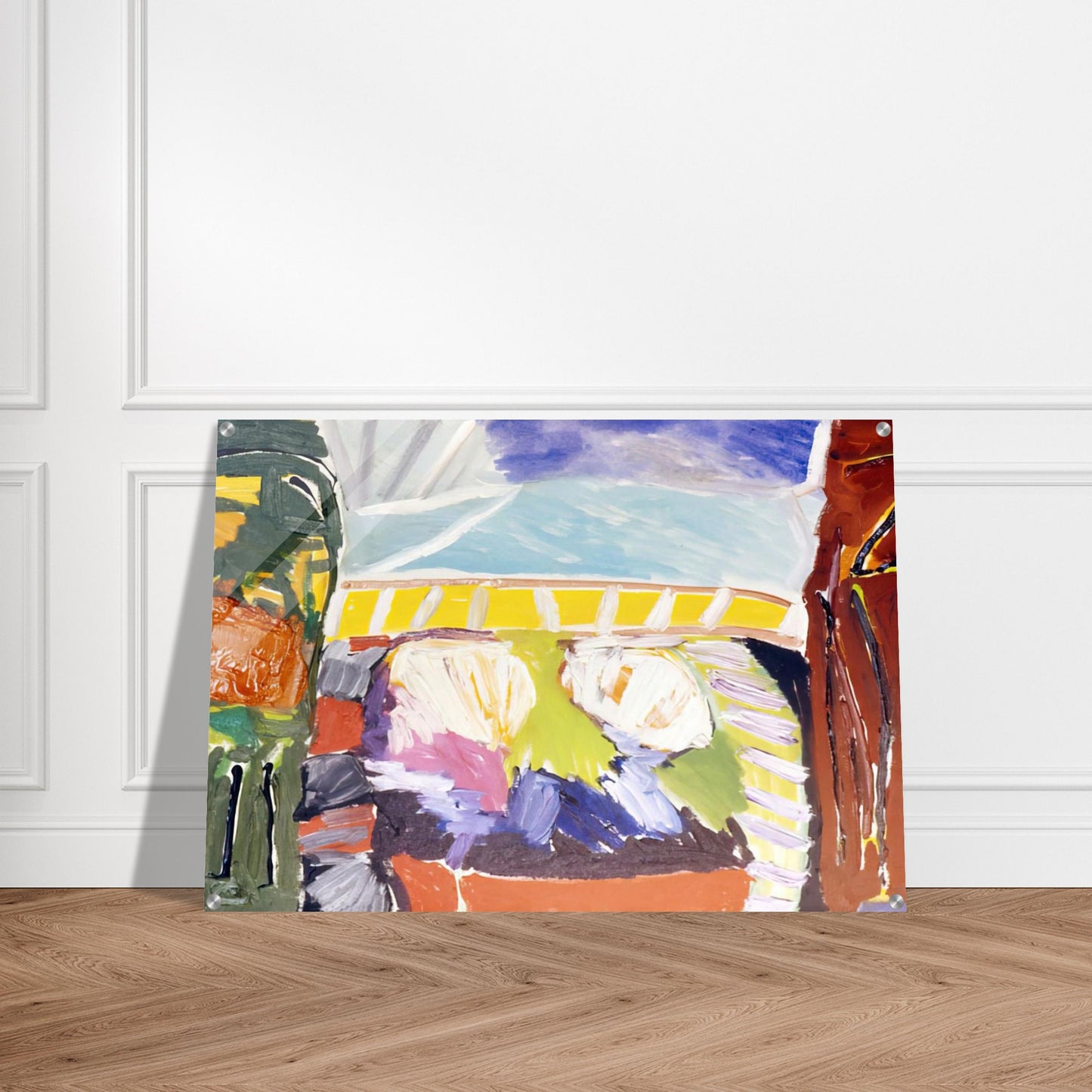 Taurean Entrance - 1973 - Ronnie Landfield Acrylic Print - 70x100 cm / 28x40″ inches