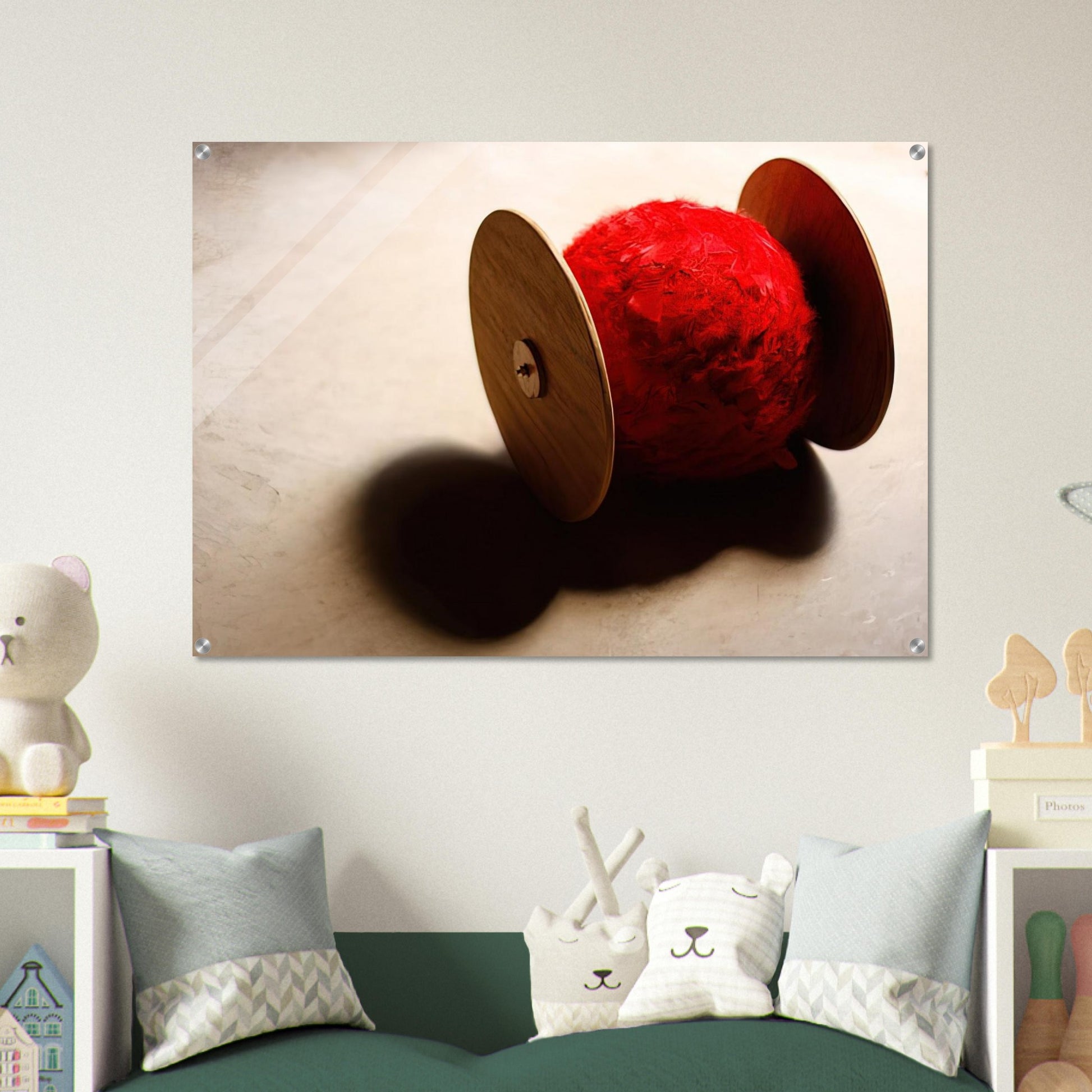 Wheels with ball - 2001 - Lygia Pape Acrylic Print - 70x100 cm / 28x40″ inches | Lygia Pape Wall Art | Lygia Pape Prints