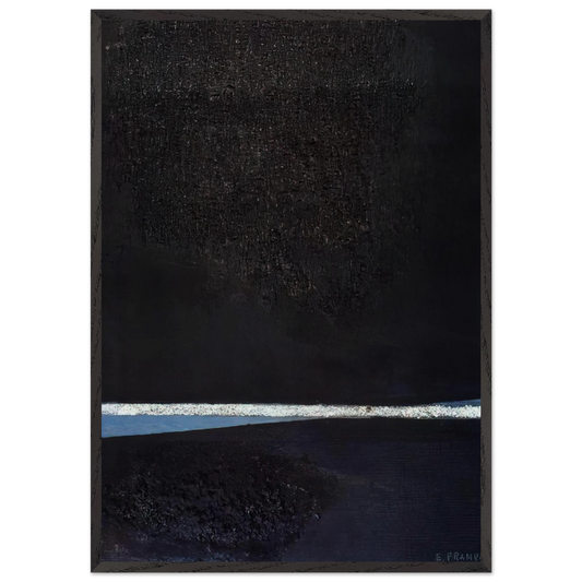 ASTRAZIONE PLASTICA X 1955 - Enrico Prampolini 70x100 cm / 28x40 inches Framed Art Print – Black Wooden Frame