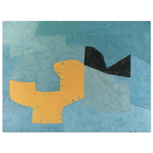 Serge Poliakoff - Composition - 1955  75x100 cm / 30x40inches Fine Art Poster
