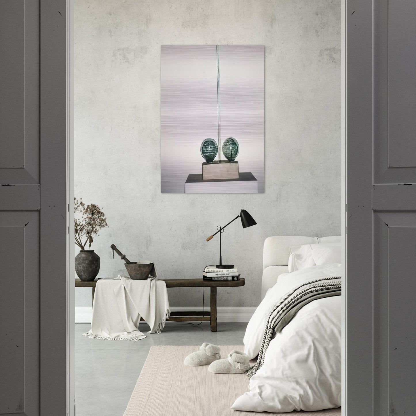 THE MAN WITH TWO SOULS 1950 - Robert Rauschenberg Brushed Aluminum Print - 70x100 cm / 28x40 inches | Robert Rauschenberg Aluminum Print | Robert Rauschenberg Prints