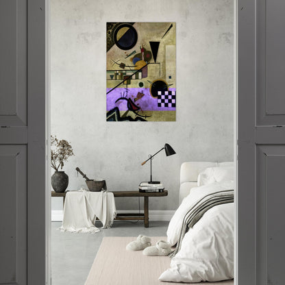 CONTRASTING SOUNDS 1924 - Wassily Kandinsky Brushed Aluminum Print - 70x100 cm / 28x40 inches | Wassily Kandinsky Aluminum Print | Wassily Kandinsky Prints