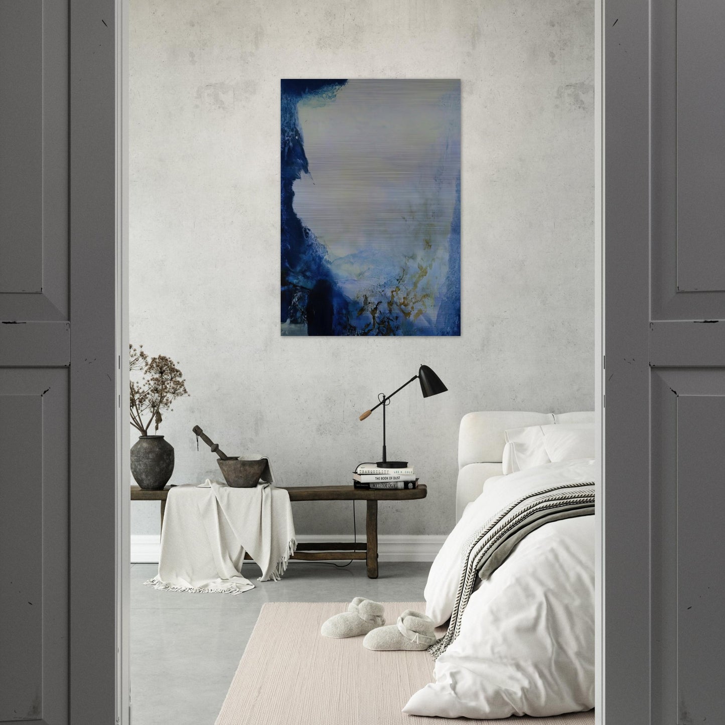 04 08 1993 1993 - Zao Wou-Ki Brushed Aluminum Print - 70x100 cm / 28x40 inches | Zao Wou-Ki Aluminum Print | Zao Wou-Ki Prints