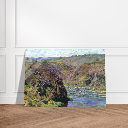 Valley of the Creuse, Sunlight Effect - claude monet Acrylic Print - 70x100 cm / 28x40″ inches | claude monet Wall Art | claude monet Prints