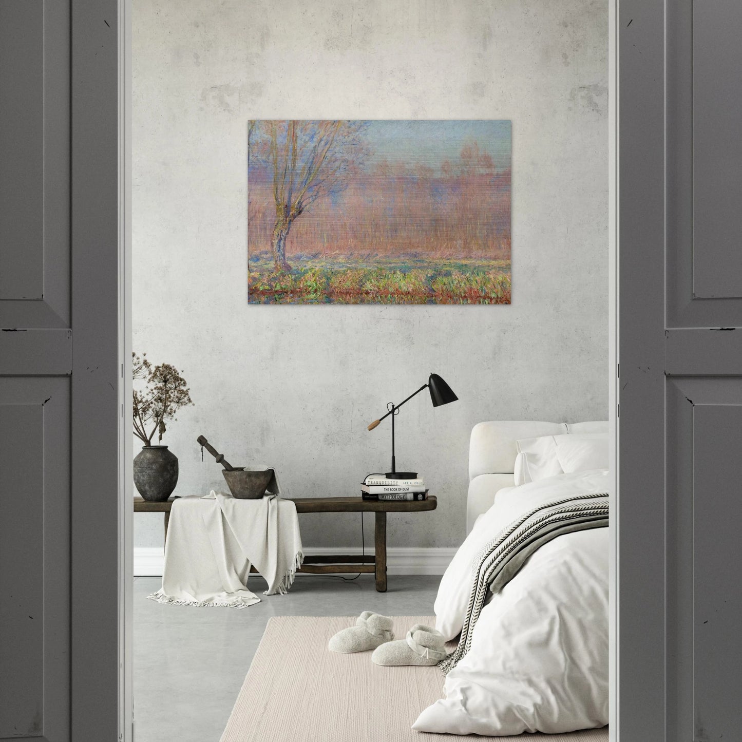 The Willows - claude monet Brushed Aluminum Print - 70x100 cm / 28x40 inches | claude monet Aluminum Print | claude monet Prints