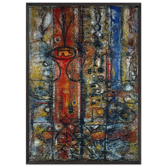 The Magnificent - Richard Pousette-Dart 70x100 cm / 28x40 inches Framed Art Print – Black Wooden Frame
