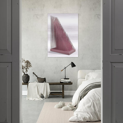 PROGRESION ROSA - Jesus Rafael Soto Brushed Aluminum Print - 70x100 cm / 28x40 inches | Jesus Rafael Soto Aluminum Print | Jesus Rafael Soto Prints
