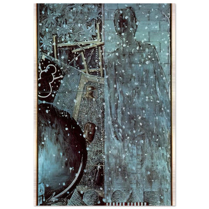 WINTER - Jasper Johns Brushed Aluminum Print - 70x100 cm / 28x40 inches | Jasper Johns Aluminum Print | Jasper Johns Prints