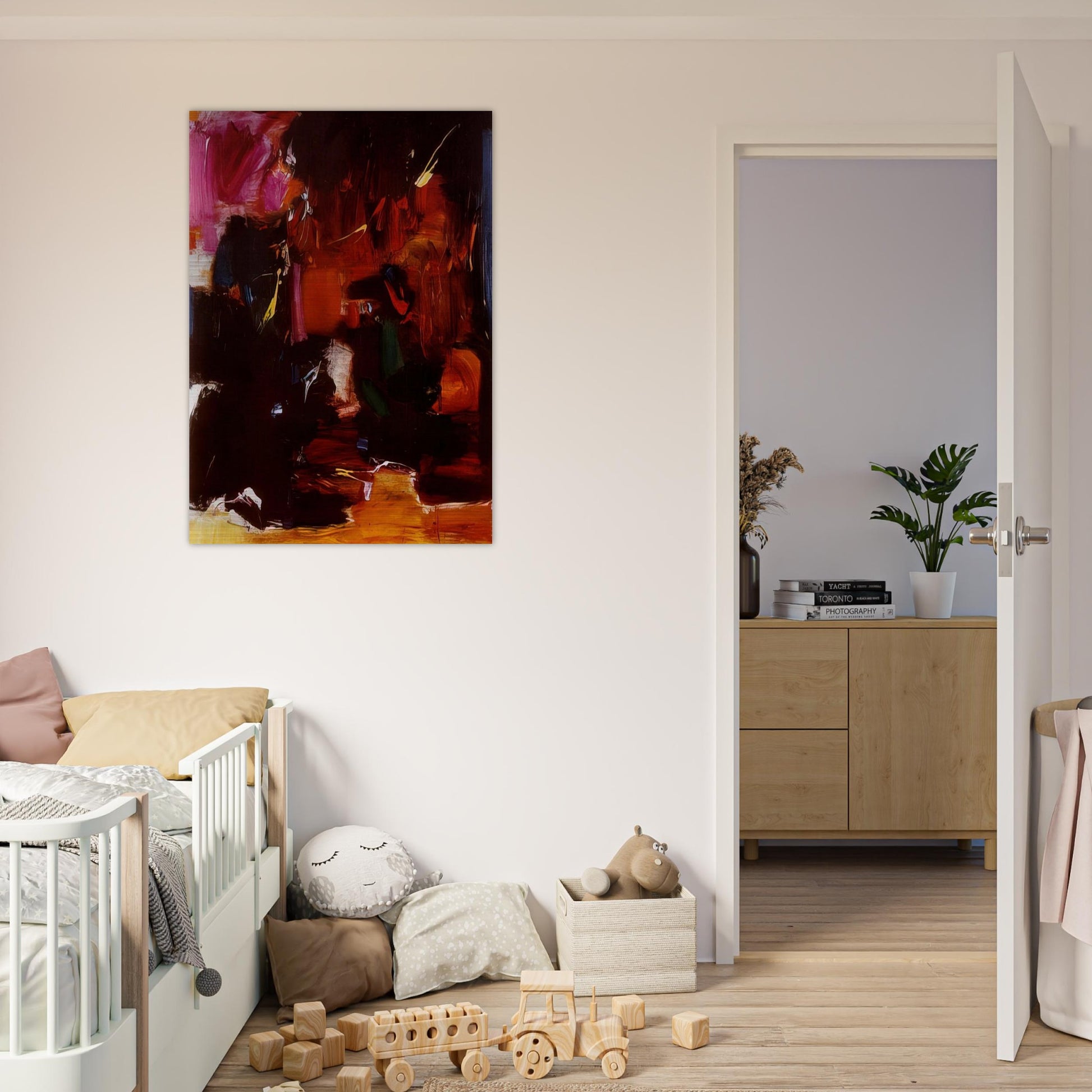 Summer Night s Bliss - Hans Hofmann Brushed Aluminum Print - 70x100 cm / 28x40 inches | Hans Hofmann Aluminum Print | Hans Hofmann Prints