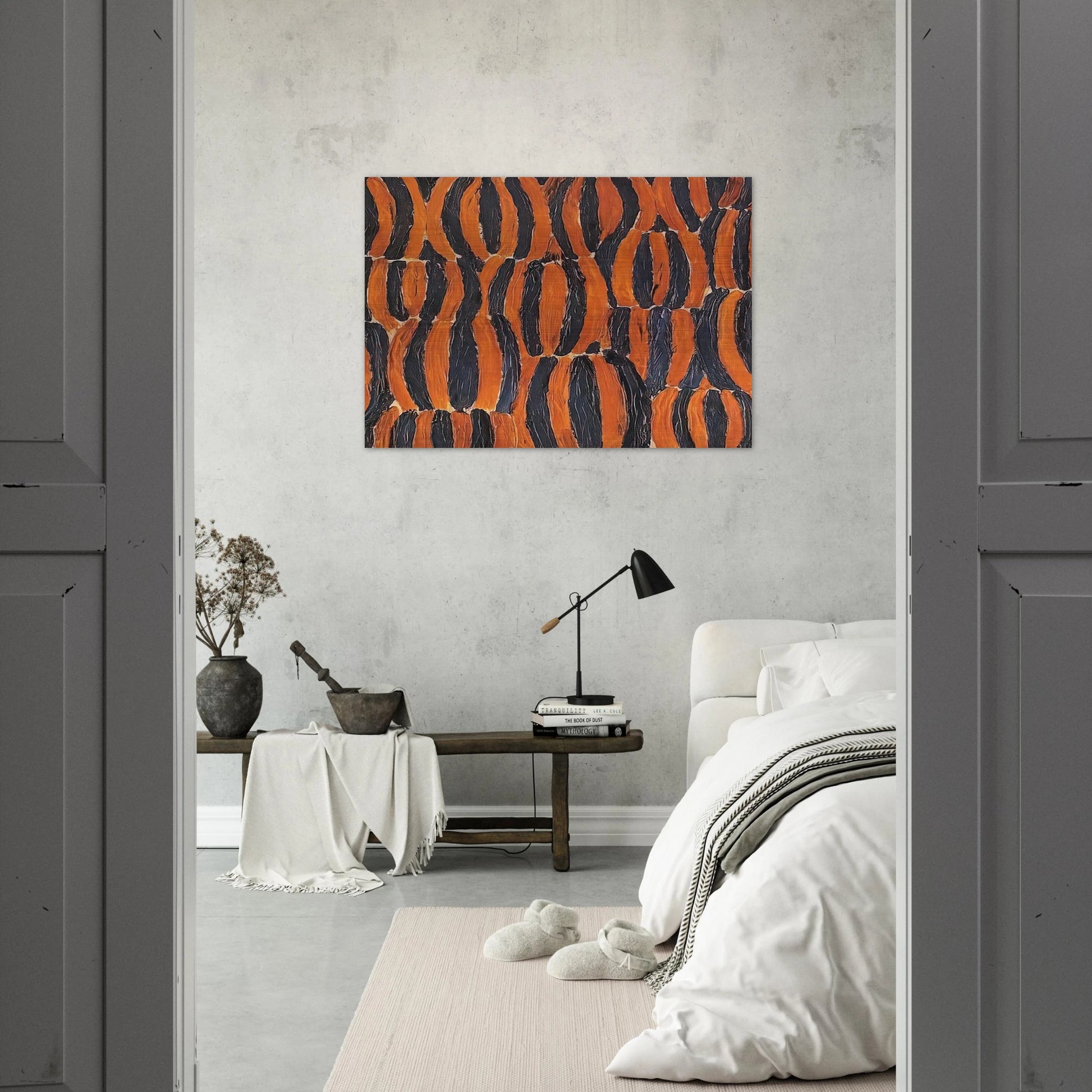View of Maya - 1951 - Forrest Bess Brushed Aluminum Print - 70x100 cm / 28x40 inches | Forrest Bess Aluminum Print | Forrest Bess Prints