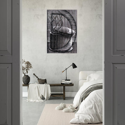 INITIAL D - MC Escher Brushed Aluminum Print - 70x100 cm / 28x40 inches | MC Escher Aluminum Print | MC Escher Prints