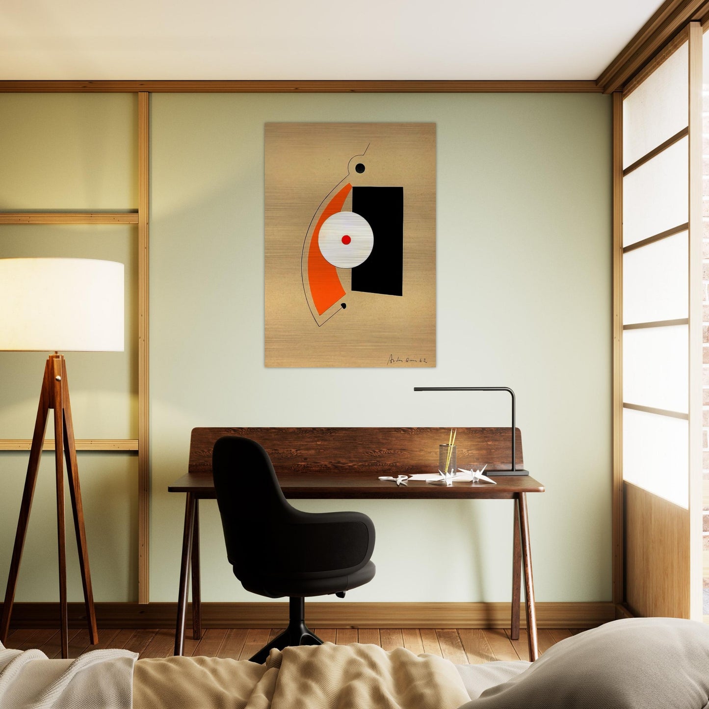 Untitled - 1962 - Carmelo Arden Quin Brushed Aluminum Print - 70x100 cm / 28x40 inches | Carmelo Arden Quin Aluminum Print | Carmelo Arden Quin Prints