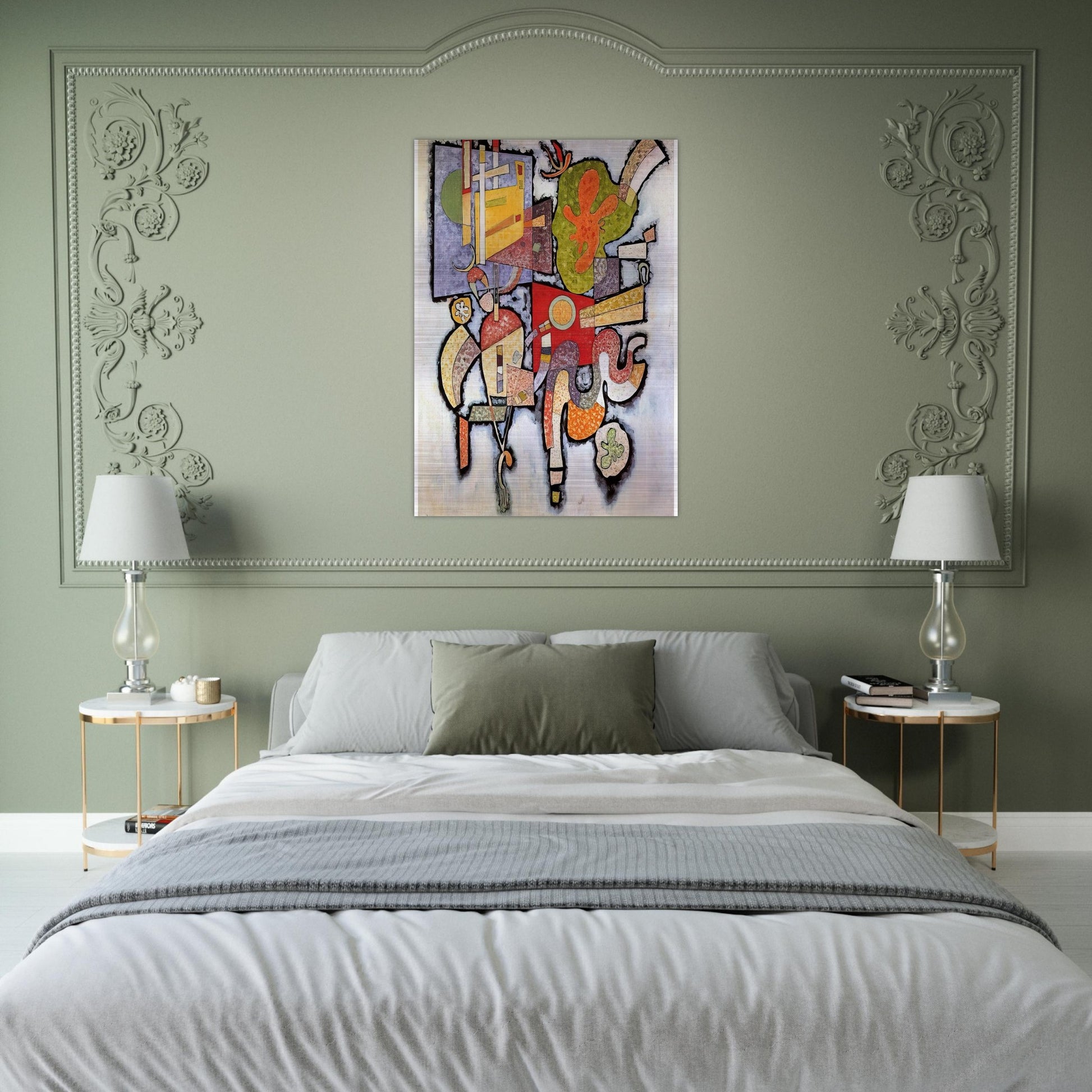 COMPLEX SIMPLE 1939 - Wassily Kandinsky Brushed Aluminum Print - 70x100 cm / 28x40 inches | Wassily Kandinsky Aluminum Print | Wassily Kandinsky Prints