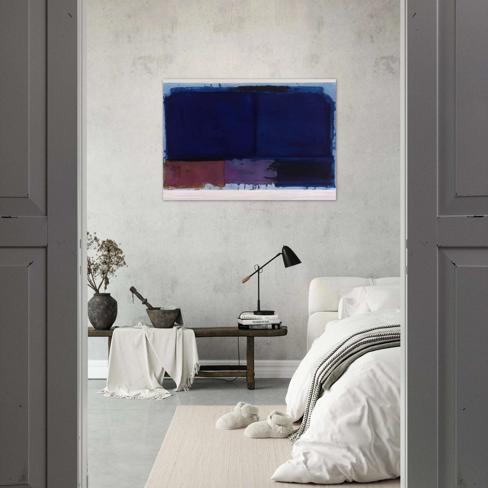 Vigil - 1980 - John Hoyland Brushed Aluminum Print - 70x100 cm / 28x40 inches | John Hoyland Aluminum Print | John Hoyland Prints