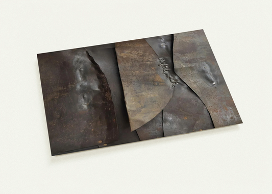 Iron - 1960 By Alberto Burri Pack of 10 Post Cards | Alberto Burri Post Cards | A6 (10.5 x 14.8 cm) - 4.1 x 5.8 inches