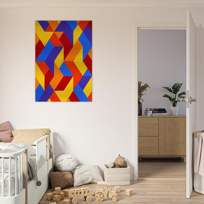#3 - 1969 - Karl Benjamin Brushed Aluminum Print - 70x100 cm / 28x40 inches | Karl Benjamin Aluminum Print | Karl Benjamin Prints
