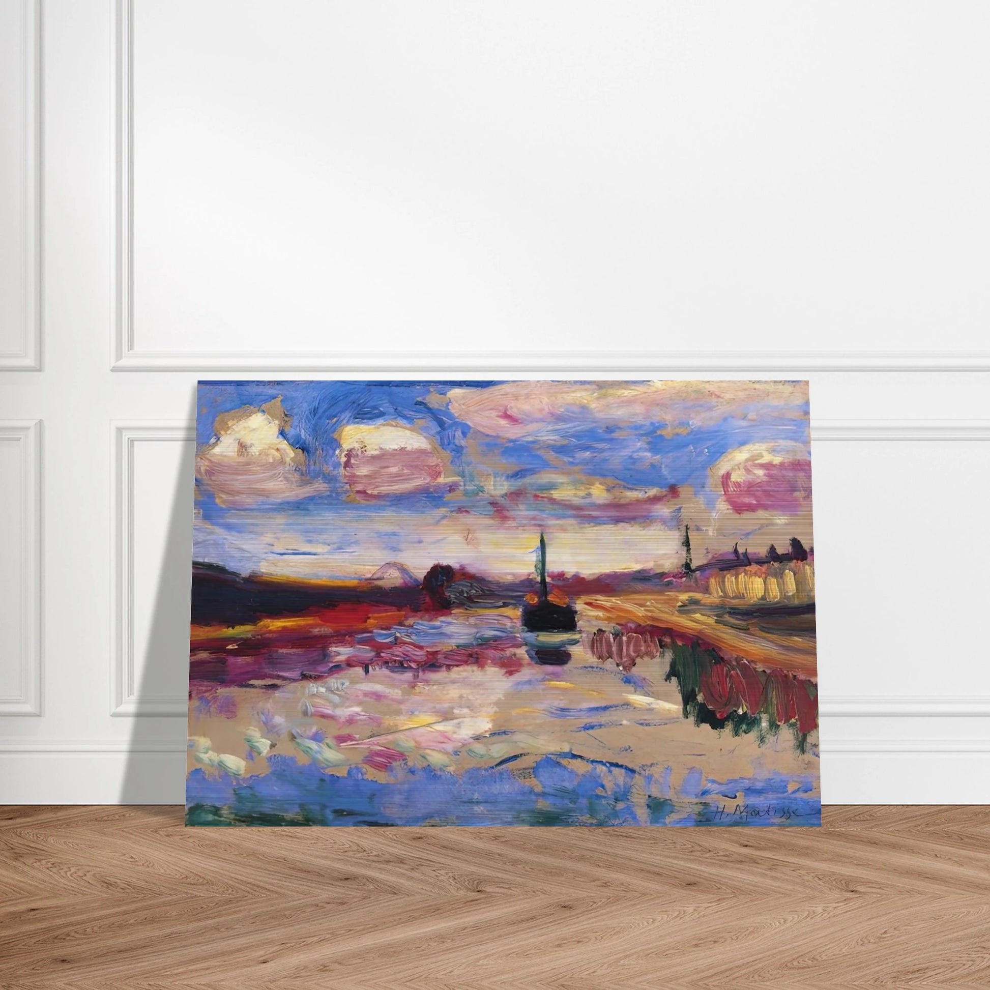 CANAL DU MIDI 1899 - Henri Matisse Brushed Aluminum Print - 70x100 cm / 28x40 inches | Henri Matisse Aluminum Print | Henri Matisse Prints