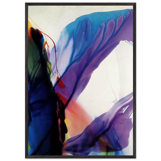 Phenomena Yonder Near - Paul Jenkins 70x100 cm / 28x40 inches Framed Art Print – Black Wooden Frame