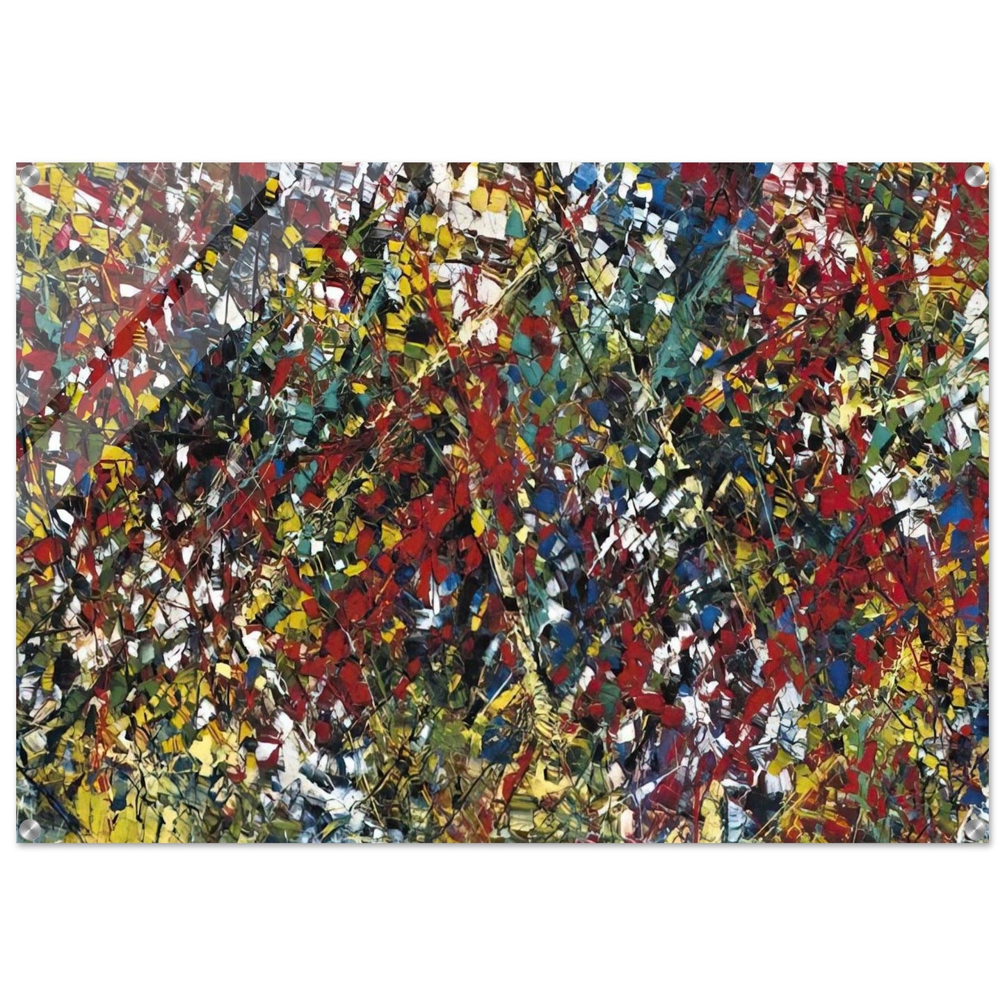 Composition - Jean-Paul Riopelle Acrylic Print - 70x100 cm / 28x40″ inches | Jean-Paul Riopelle Wall Art | Jean-Paul Riopelle Prints