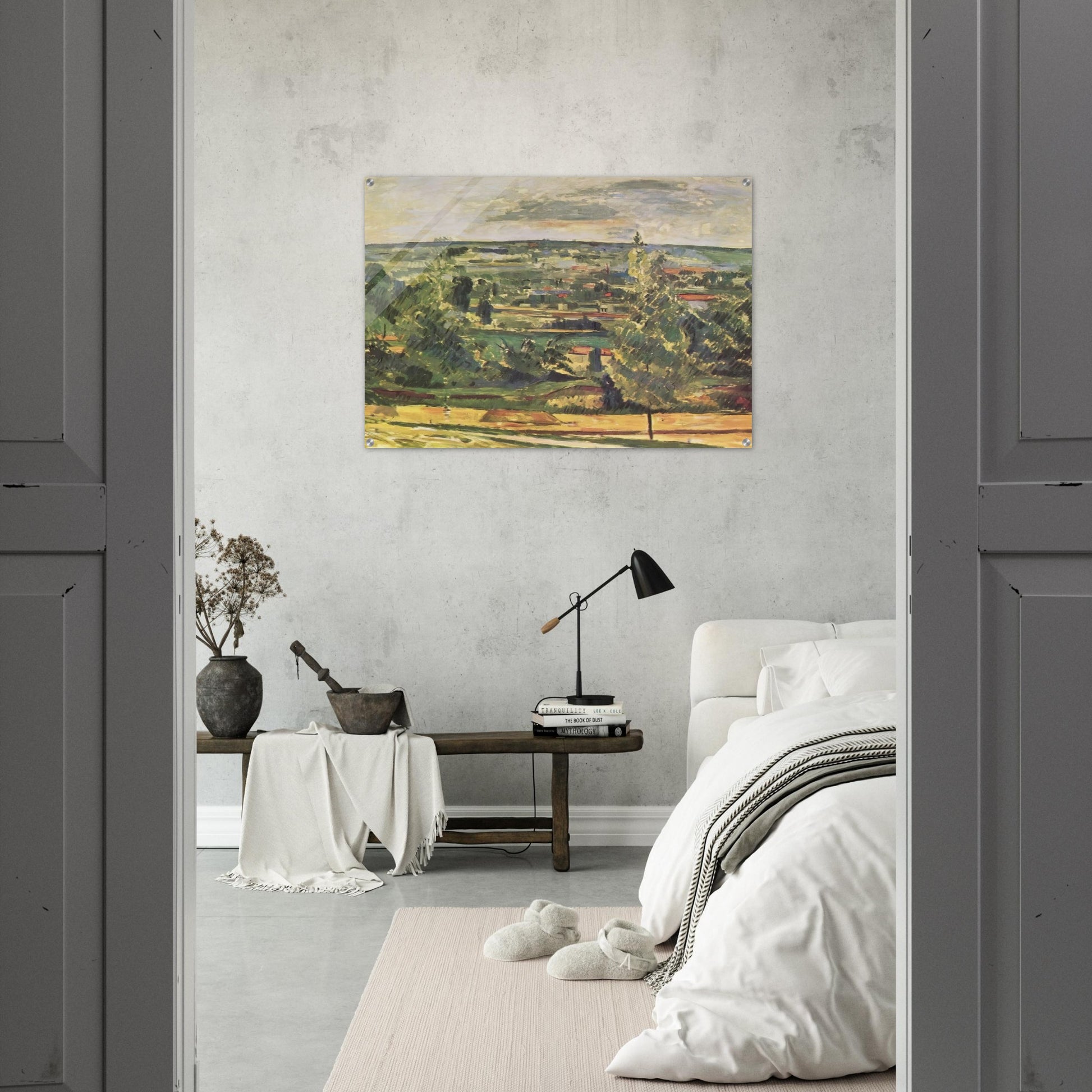 Landscape of the Jas de Bouffan - Paul Cézanne Acrylic Print - 70x100 cm / 28x40″ inches | Paul Cézanne Wall Art | Paul Cézanne Prints