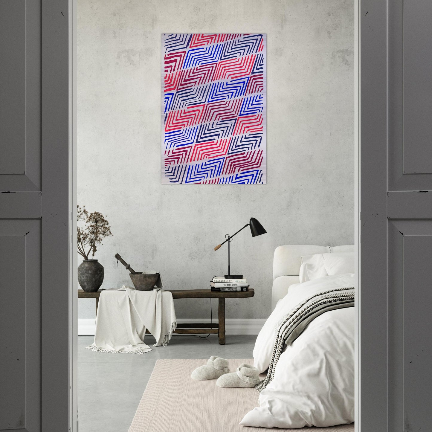 COMPOSITION 30 - Sonia Delaunay Brushed Aluminum Print - 70x100 cm / 28x40 inches | Sonia Delaunay Aluminum Print | Sonia Delaunay Prints