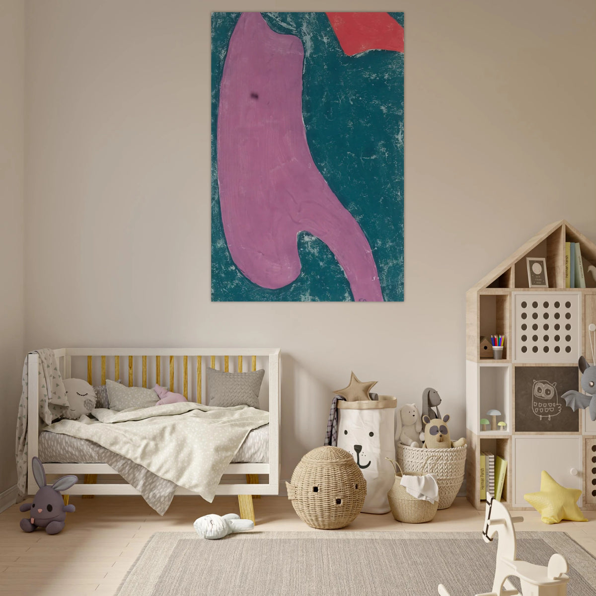 Etude de tissu - 1946 - Serge Poliakoff Art Prints - 100x150 cm / 40x60″ inches | Serge Poliakoff Poster | Serge Poliakoff Prints