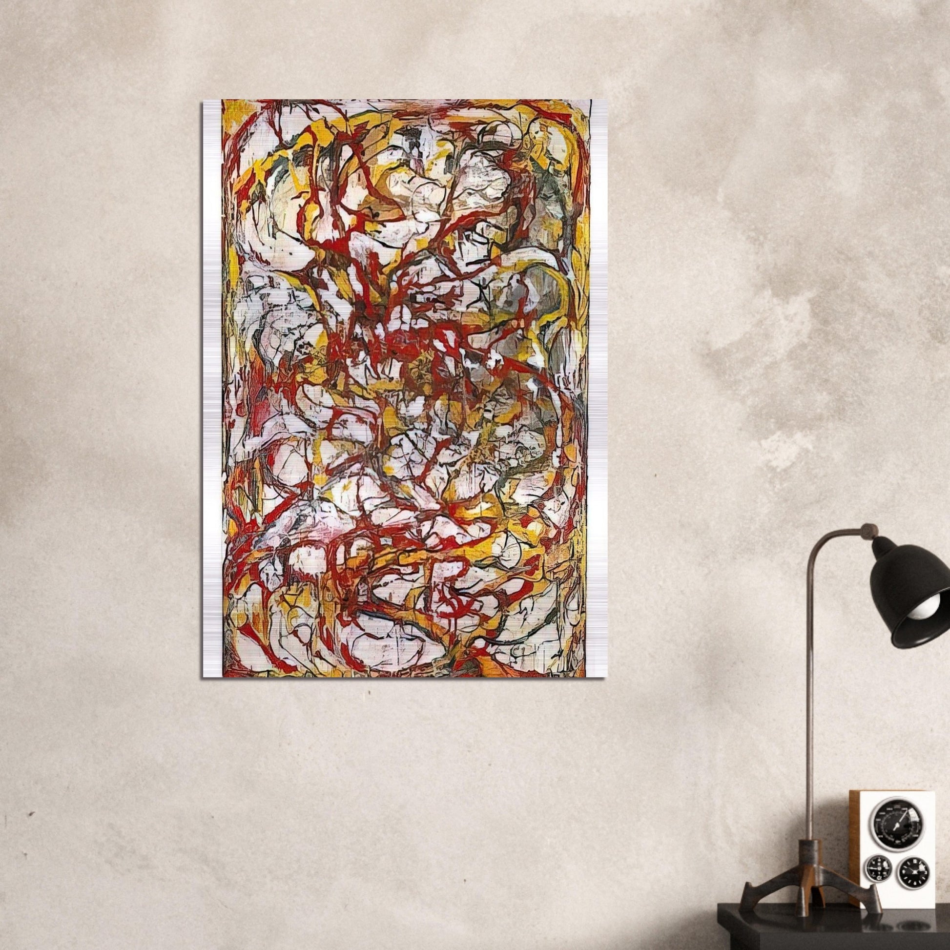 Dragons - 2004 - Brice Marden Brushed Aluminum Print - 70x100 cm / 28x40 inches | Brice Marden Aluminum Print | Brice Marden Prints