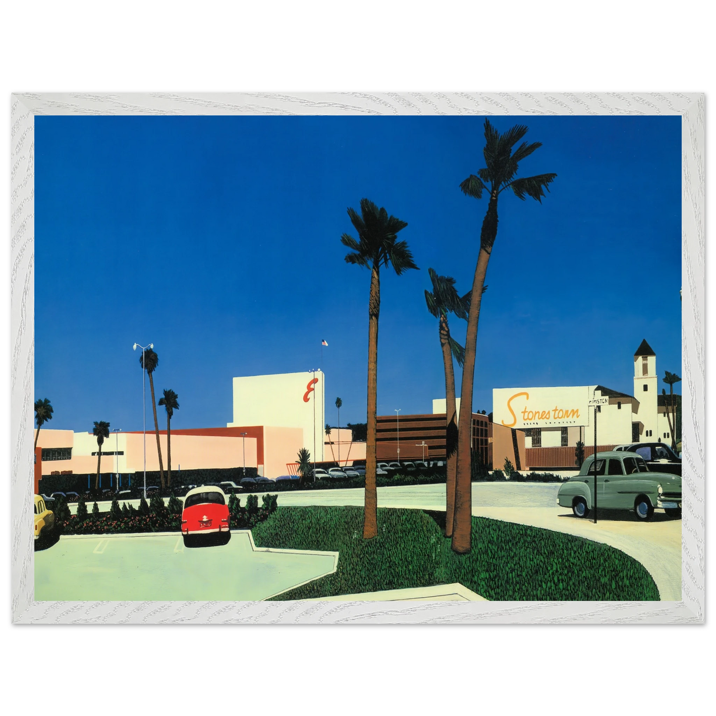 Hiroshi Nagai - In the beginning Stonestown Wall Art - 21x29.7 cm / 8x12" - Premium Wooden Framed Poster With Fine Art Paper - Black frame