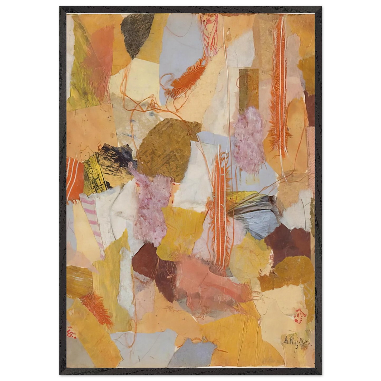 Number 650 - 1953 - Anne Ryan 70x100 cm / 28x40 inches Framed Art Print – Black Wooden Frame