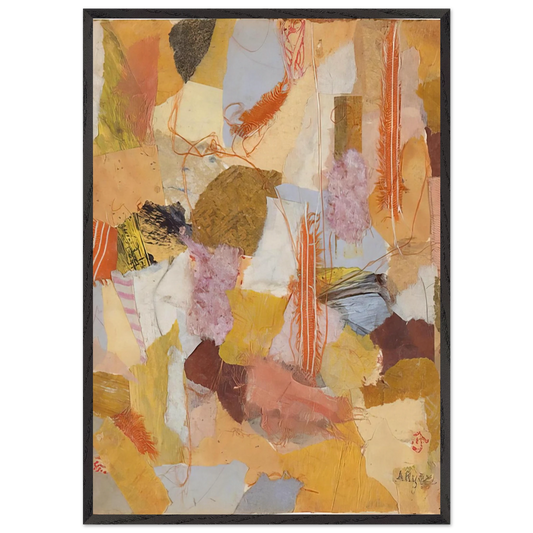 Number 650 - 1953 - Anne Ryan 70x100 cm / 28x40 inches Framed Art Print – Black Wooden Frame