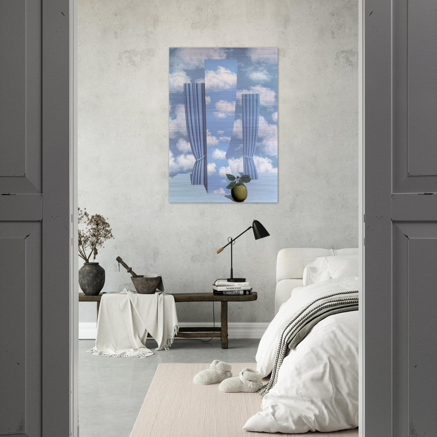 BEAUTIFUL WORLD 1962 - Rene Magritte Brushed Aluminum Print - 70x100 cm / 28x40 inches | Rene Magritte Aluminum Print | Rene Magritte Prints
