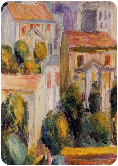 House at Cagnes By Pierre-Auguste Renoir Pack of 10 Post Cards | Pierre-Auguste Renoir Post Cards | A6 (10.5 x 14.8 cm) - 4.1 x 5.8 inches