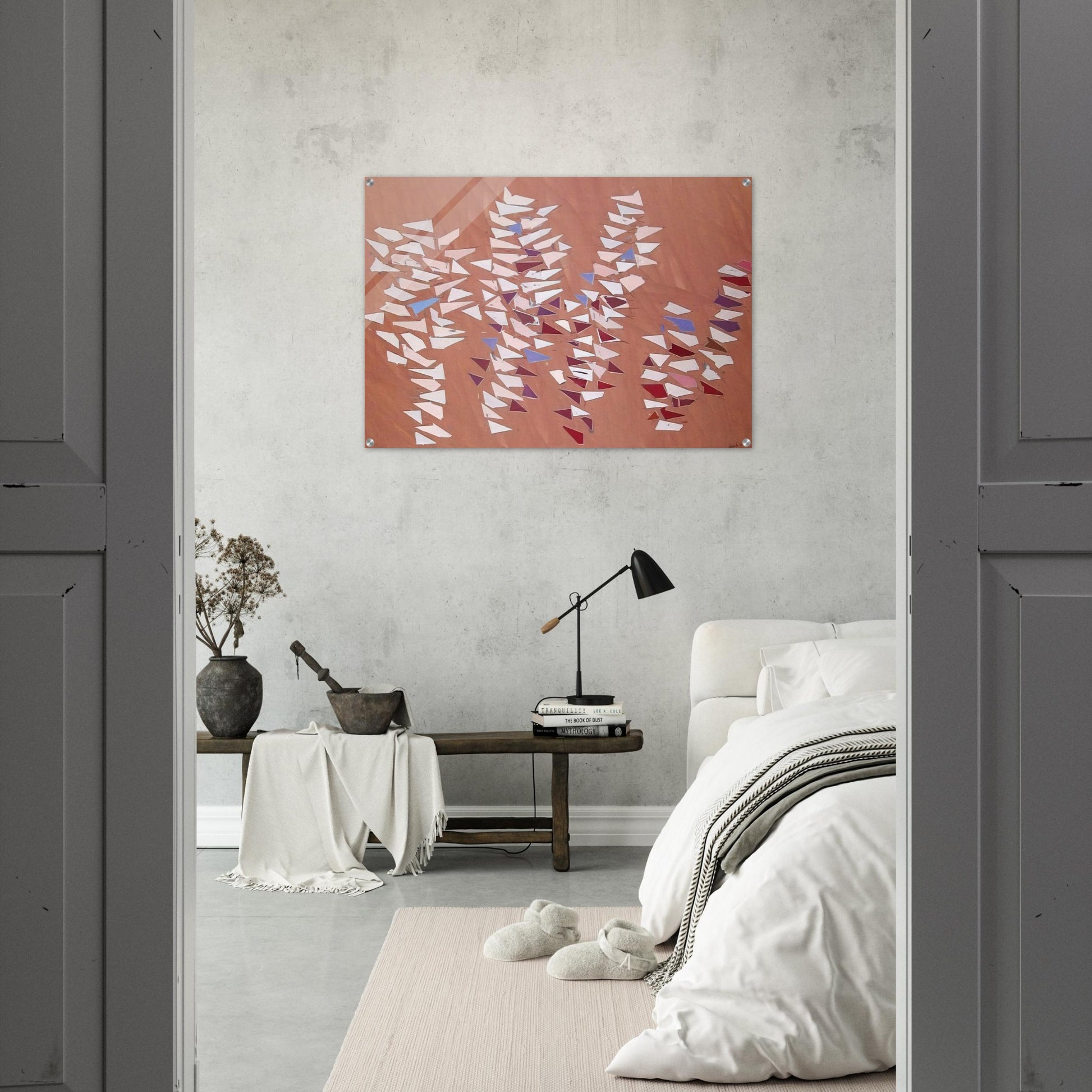 On Gray Pink - 1988 - Robert Goodnough Acrylic Print - 70x100 cm / 28x40″ inches