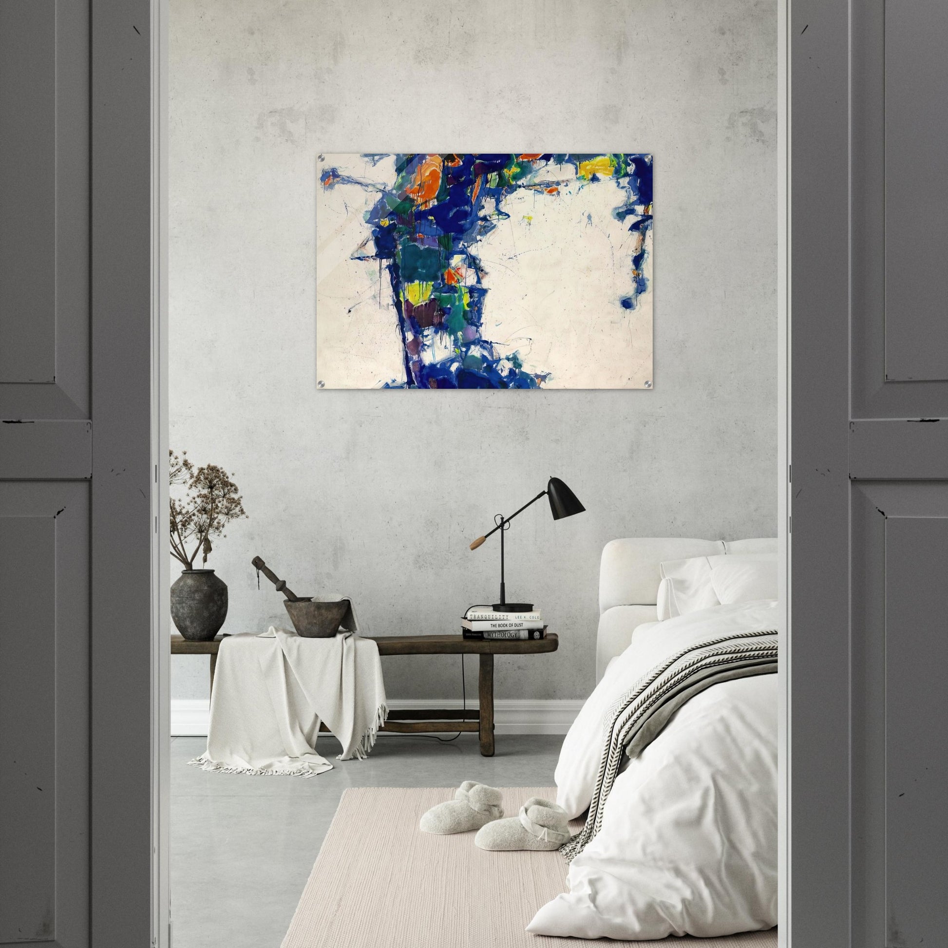 Middle Blue - Sam Francis Acrylic Print - 70x100 cm / 28x40″ inches
