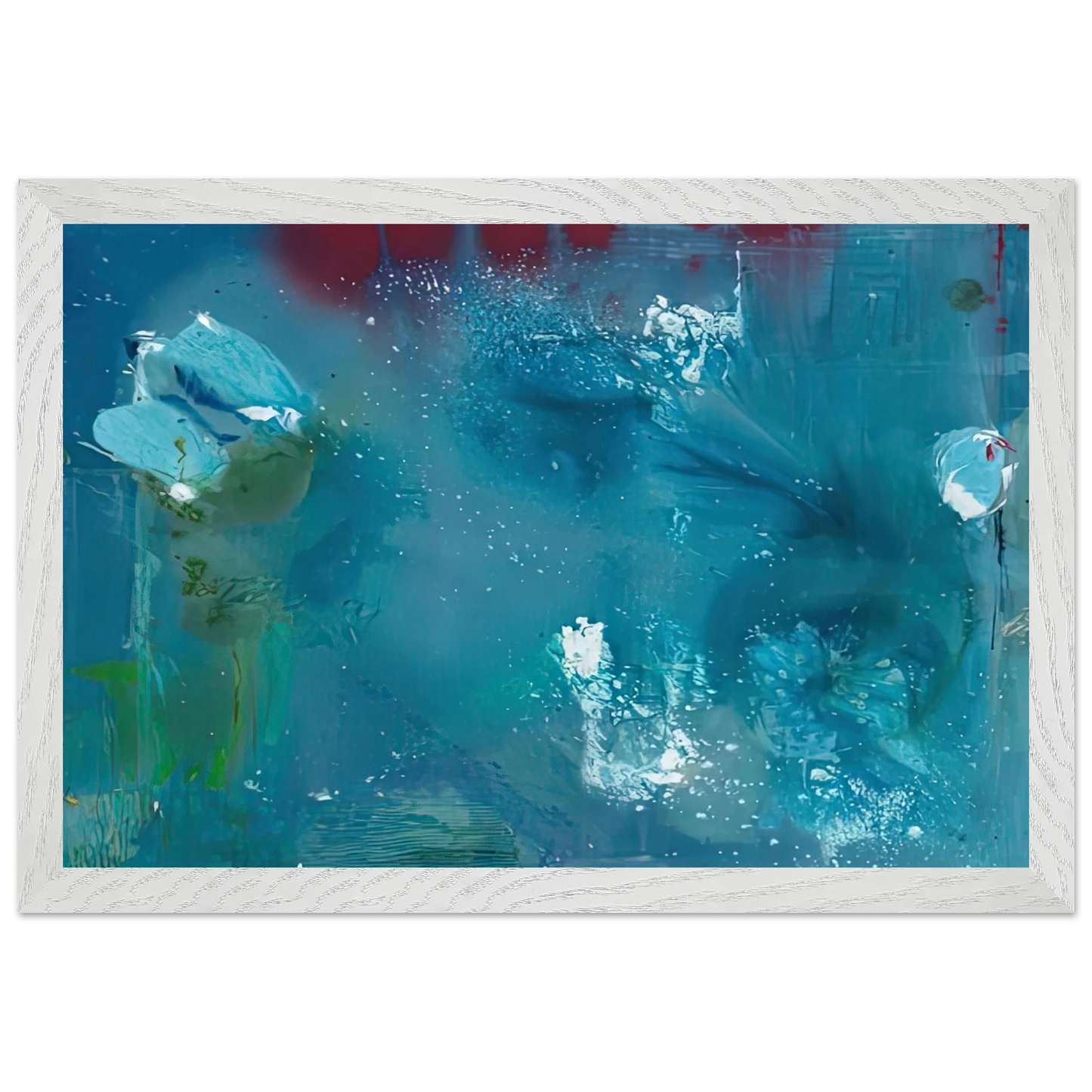 Helen Frankenthaler - Stella Polaris, 1990- Wall Art - 21x29.7 cm / 8x12" - Premium Wooden Framed Poster With Fine Art Paper-canvas - Black frame